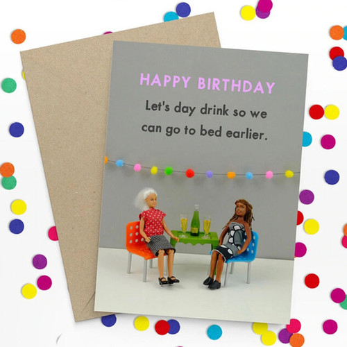 Happy Birthday Let's Day Drink Card