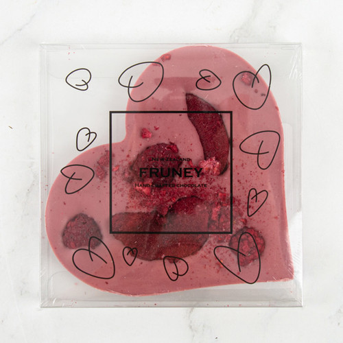 Ruby Chocolate & Fruits Belgian Chocolate Heart Ruby Chocolate & Fruits Belgian Chocolate Heart