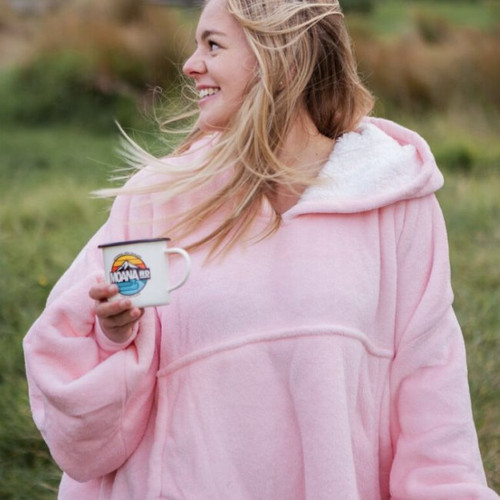 Adult Light Pink Mega Hoodie Blanket NZ