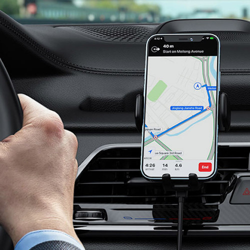 Car Wireless Charger With Dual Mounts