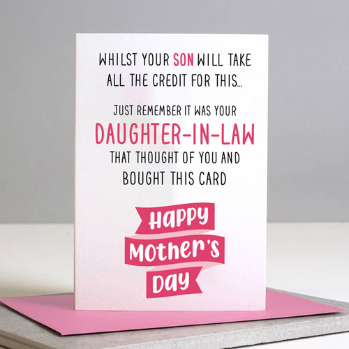 Daughter-in-Law Mother's Day Card