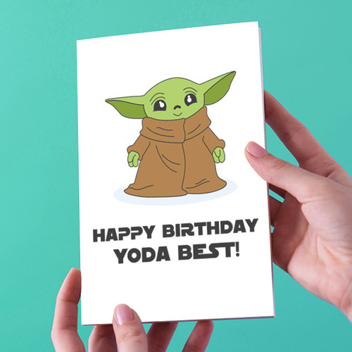 Yoda Best Birthday Card