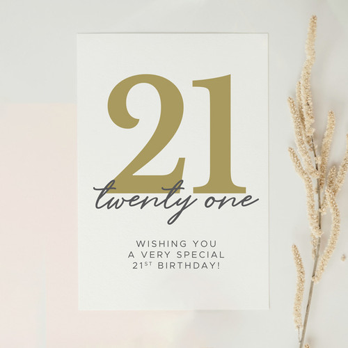 Wishing You a Very Special 21st Birthday Card