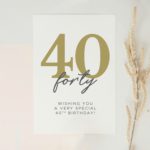 Wishing You a Very Special 40th Birthday Card