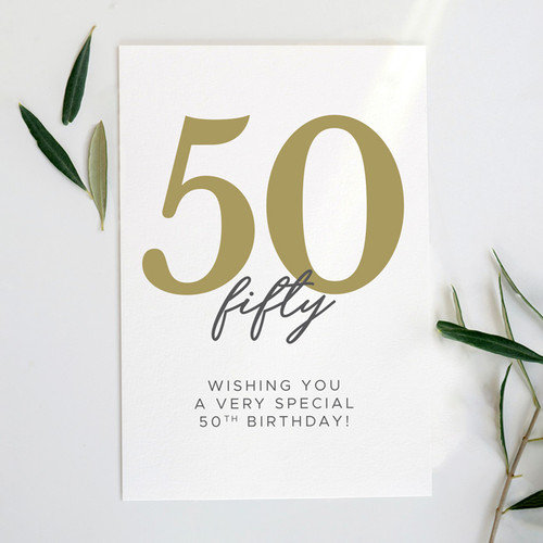Wishing You a Very Special 50th Birthday  Card