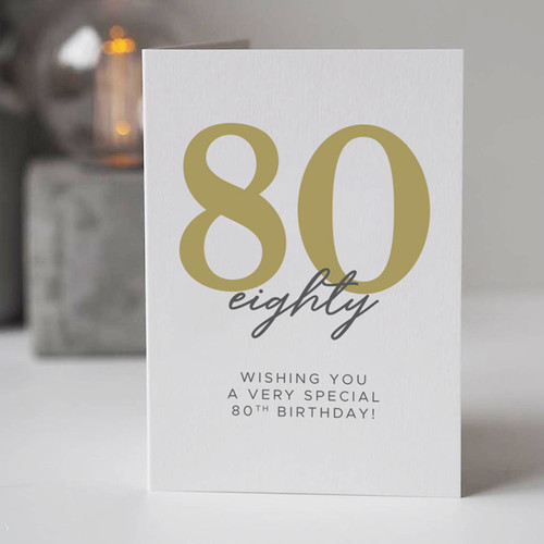 Wishing You a Very Special 80th Birthday Card