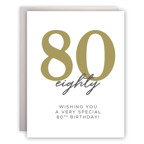 Wishing You a Very Special 80th Birthday Card