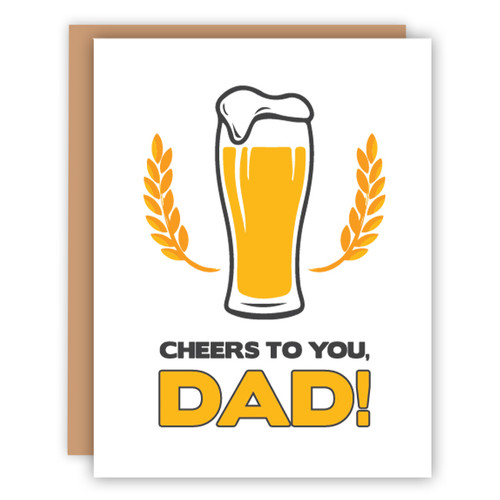 Cheers to you Dad Card