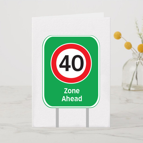 40 Zone Ahead