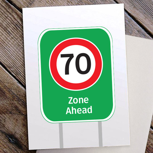 70 Zone Ahead