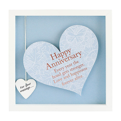 Said with Sentiment Heart Frame - Happy Anniversary