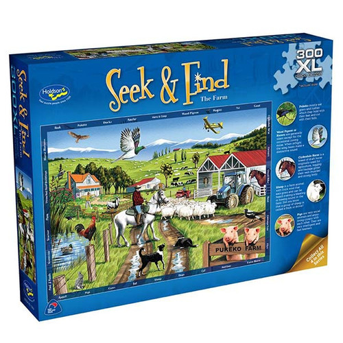 300XL Piece Jigsaw: Seek & Find, The Farm