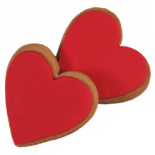 Gingerbread Red Hearts Twin Pack