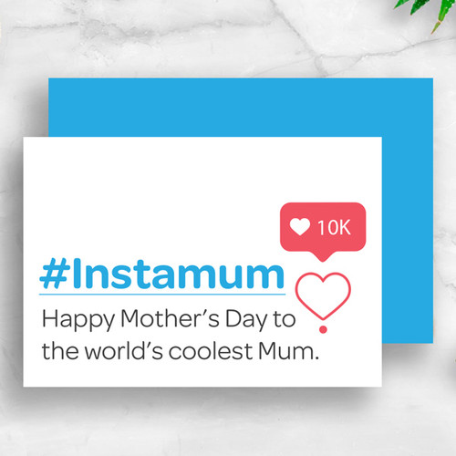 #Instamum - Coolest Mum Mother's Day Card