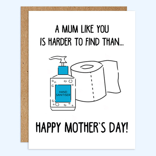 Hand Sanitiser & Toilet Paper Mother's Day Card