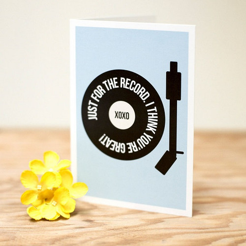 Just for the Record Greeting Card