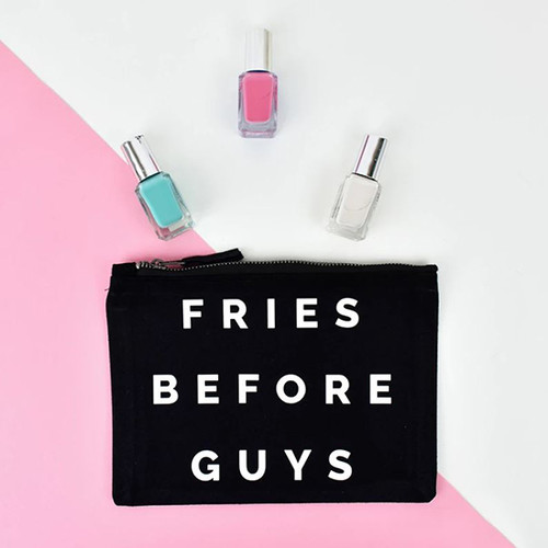 Fries Before Guys Makeup Bag