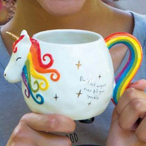 Unicorn Ceramic Folk Mug