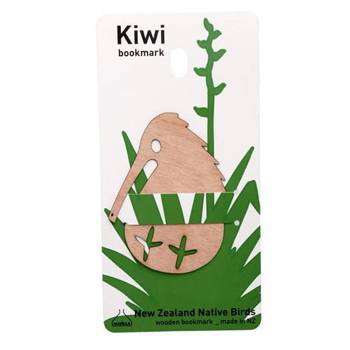 Wooden Kiwi Bookmark