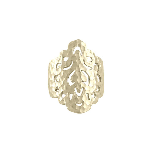 Soft Gold Rosabel Adjustable Statement Ring