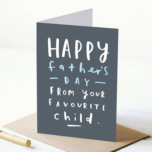 Favourite Child Father's Day Card