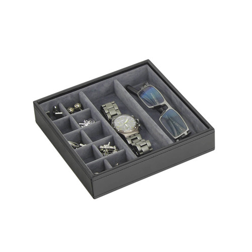 Black Square Cufflink Stacker