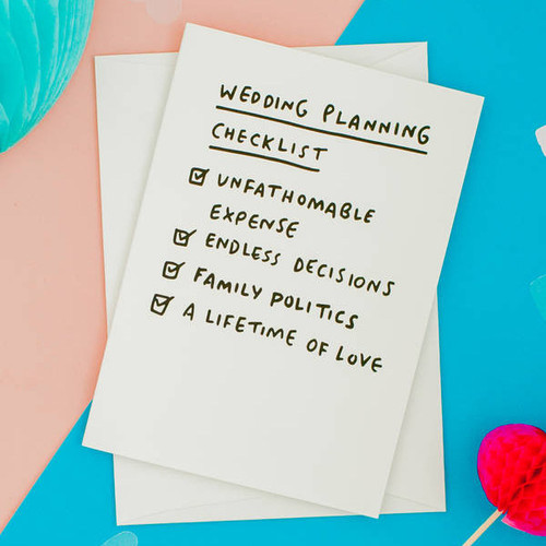Wedding Planning Checklist Card