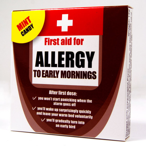 Allergy to Early Mornings First Aid Candy