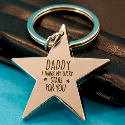 Daddy I Thank My Lucky Stars for You Keyring