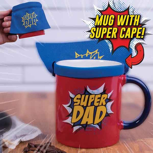 Super Dad Mug with Cape