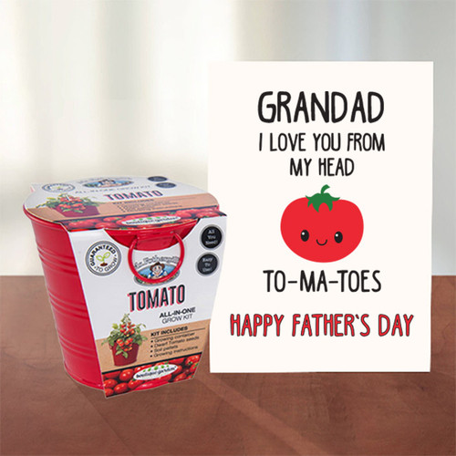 Love You Grandad To-Ma-Toes Card + Tomato Grow Kit