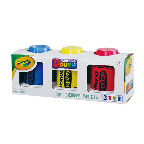 Crayola Modeling Dough 3 Pack - Red, Yellow & Blue