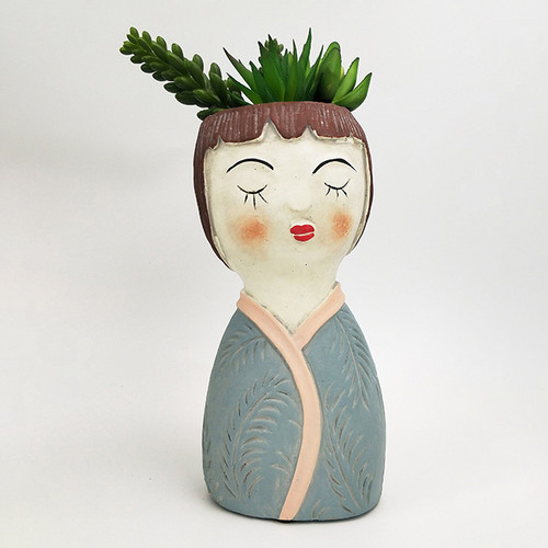 Palm Girl Planter - Small 23cm NZ