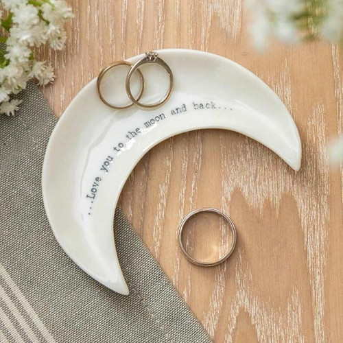 Love You to the Moon & Back Porcelain Dish