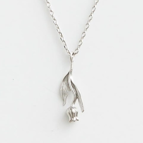 Silver Tulip Necklace
