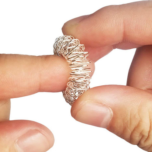 1/2/5/10/20/30Pcs Professional Acupressure Rings Spiky Sensory Finger Rings  for Teens Adults, Silent Stress Reducer and Massager - AliExpress