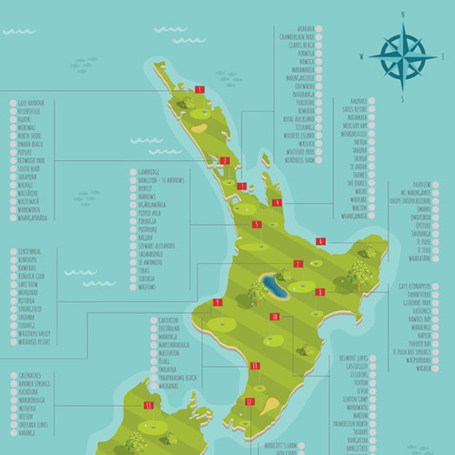 The NZ Golf Scratch Map