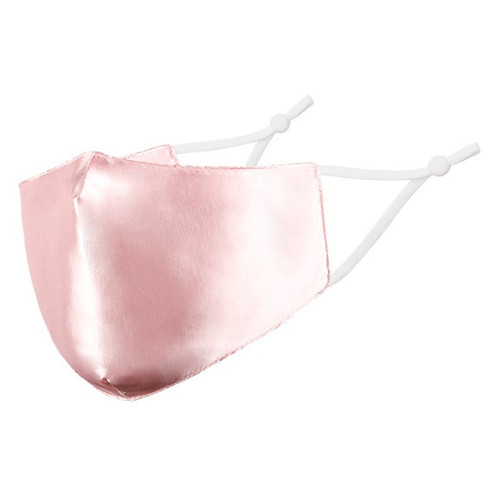 Adult Pink Satin Reusable Face Mask