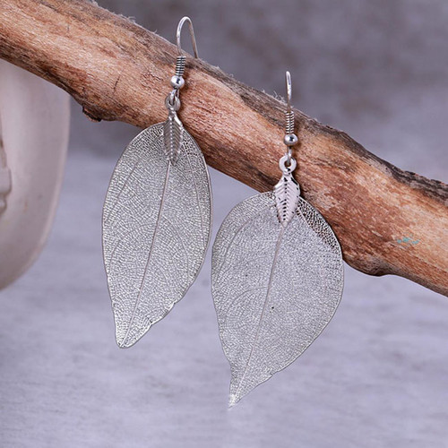 Mandala Leaf Earrings - Karen Eisenberg Designs