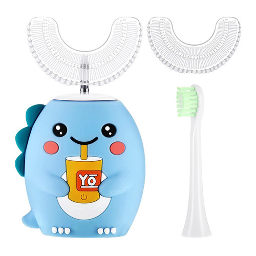 Kids U-Shaped Electric Toothbrush - 4 Brush Heads