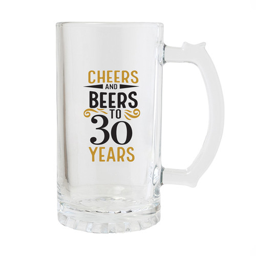 30th Birthday Beer Glass