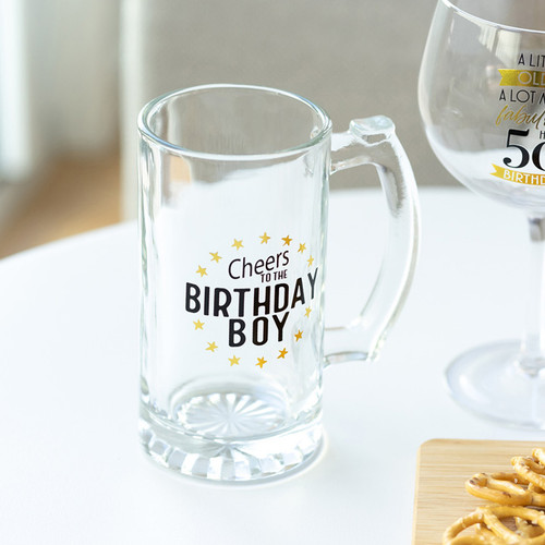 Birthday Boy Beer Glass