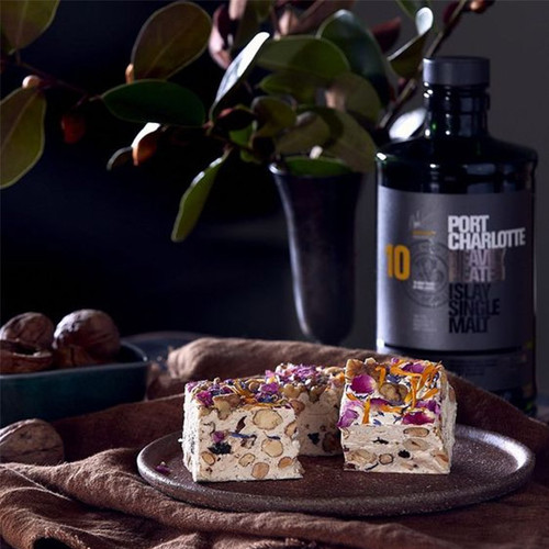 Port Charlotte Scottish Whiskey, Muscatel Raisin & Cinnamon Nougat