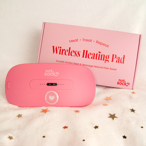 Wireless Period Pain Heat & Massage Therapy Pad