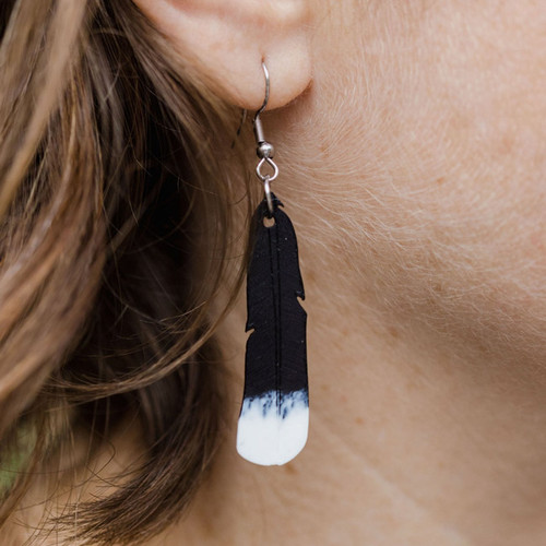 Coastal Earrings | Handmade Pheasant Feather Earrings