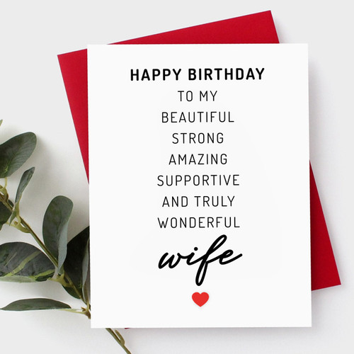 Happy Birthday to My... Wife Card