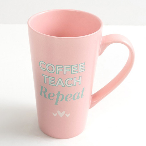 Coffee Teach Repeat Latte Mug