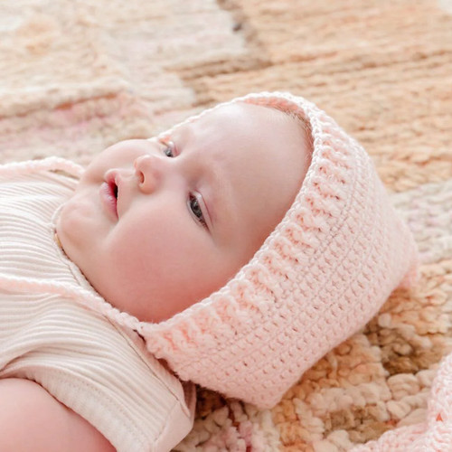 OB Designs Crochet Bonnet & Bootie Set