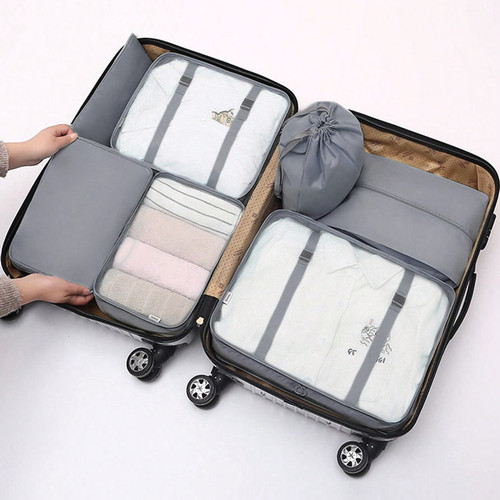 Travel Packing Organiser Set - 9 Piece