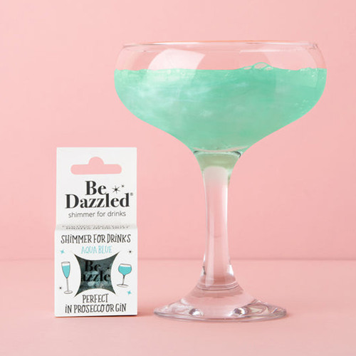 Aqua Blue Sparkle Drink Shimmer